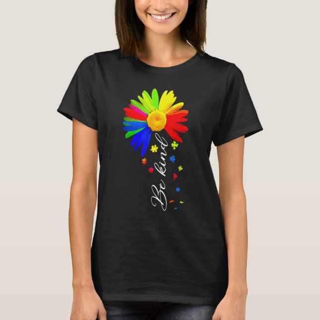 Camiseta Choose Kindness Be Kind Autism Awareness Shirts Su (Frente)