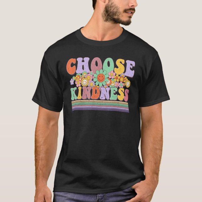 Camiseta Choose Kindness  Be Kind Positive Happy Smile Face (Frente)