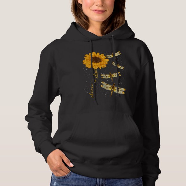 Camiseta Choose To Shine Dragonfly Sunflower Teacher Growth (Frente)