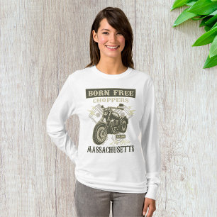 Camiseta Choppers sem nascer Massachusetts, Capa longa