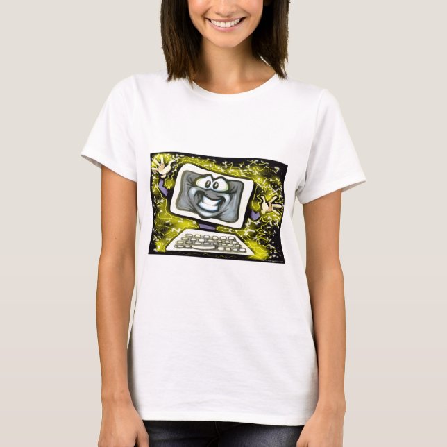 Camiseta Choque de Computador (Frente)