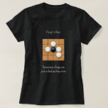 Camiseta Chorando Goishi em Atari Funny Go<br><div class="desc">Aprender a aceitar o inevitável é uma das muitas lições de vida que você pode aprender a partir do jogo. Esta camiseta lúgubre "Go-themed" apresenta uma pedra preta em uma escada onde tentar escapar resultará em maior perda. Dependendo do usuário e da ocasião, esta design de camiseta pode ser vista...</div>