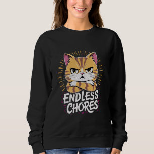 Camiseta Chores Infinitas Engraçados Gato Chore Day Domésti