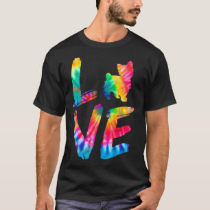 Camiseta Chorkie Tie Dye Love Dog Mãe Pai