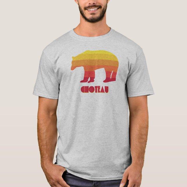 Camiseta Choteau Montana Rainbow Bear (Frente)