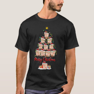Camiseta Chow Chow Cog Árvore De Natal Luzes Chow Chow Xma