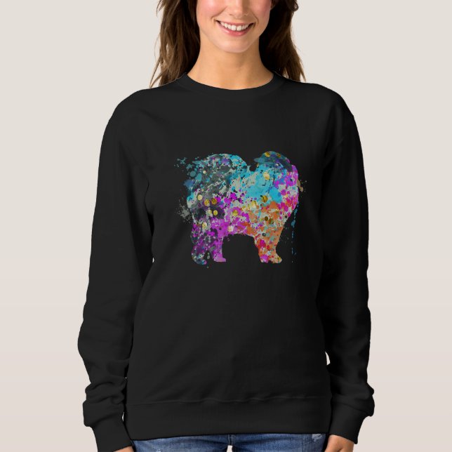 Camiseta Chow Chow Colorido Cachorro Chow Chows (Frente)
