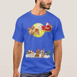Camiseta Chow Chow Dog Reindeer Dog Lights Christmas Lover