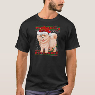 Camiseta Chow Chow Fala Natal Luz Feia Suce Chow Chow