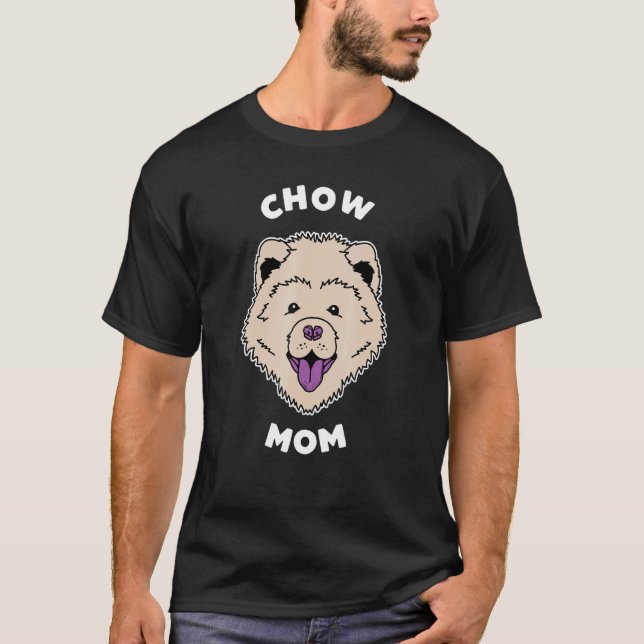 Camiseta Chow Mãe Pet Cream Chow Chow Cog (Frente)