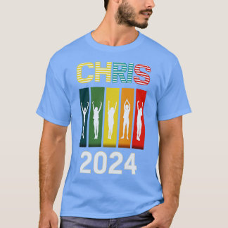 Camiseta Chris 2024 Chris Personalizado Primeiro Nome Para