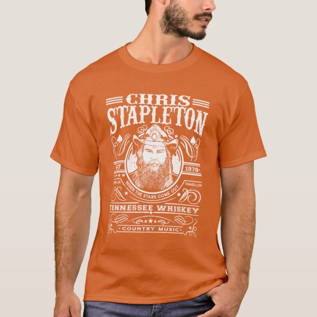 Camiseta Chris Arts Stapleton Singer Outfits Music Outlaws  (Frente)