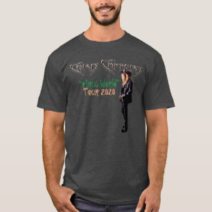 Camiseta Chris Caffery Virus Tour 2020 Adult G Cinza
