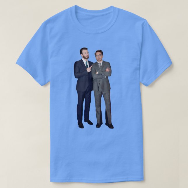 Camiseta Chris Evans E RDJ (Frente do Design)