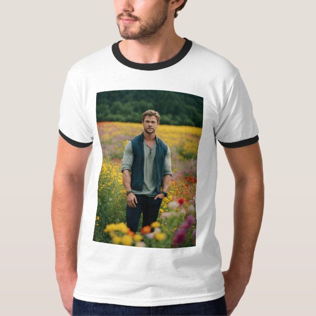 Camiseta Chris Hemsworth Signature Boridered Men's Basic (Frente)