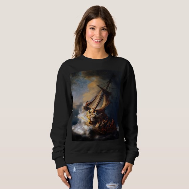 Camiseta Christ in the Storm on the Sea of Galilee, 1633 (Frente Completa)