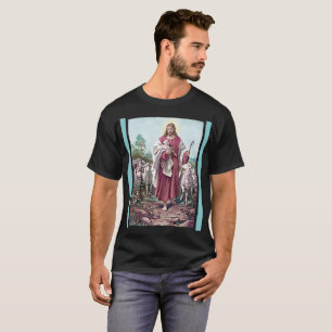 Camiseta Christ The Good Shepherd Bernhard Plockhorst 1878