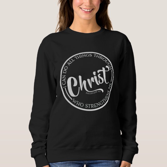 Camiseta Christ Who Strengthens Me Bible Quote Religious Be (Frente)