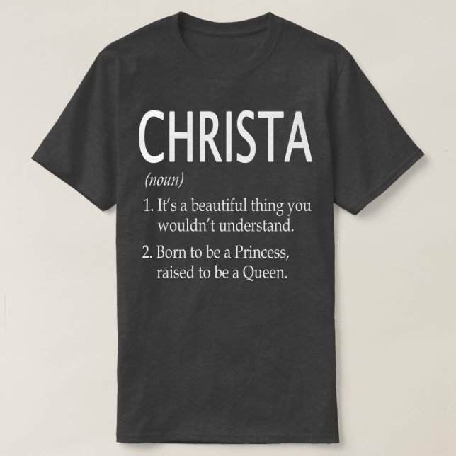 Camiseta Christa Name Gift 6 (Frente do Design)