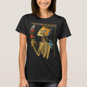 Camiseta Christcore Gótico Fé Vintagecore Bíblia Romanos 6