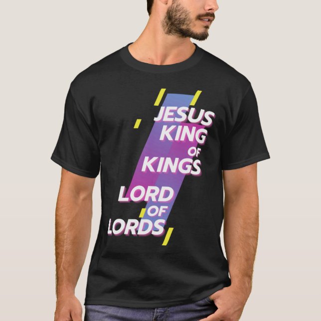 Camiseta Christerest Jesus King of Kings Lord of Lords Chri (Frente)