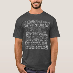 Camiseta Christian10 Mandamentos Dez Bíblia Decalogue