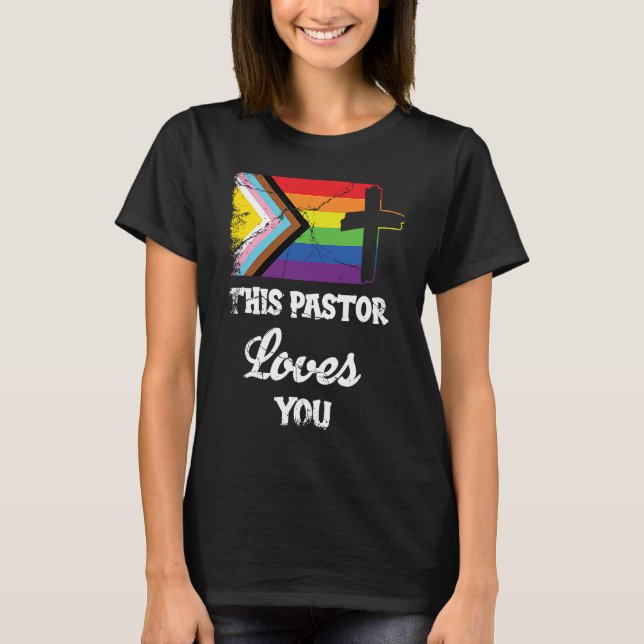 Camiseta Christian Ally Inclusive Pride Clergy This Pastor  (Frente)