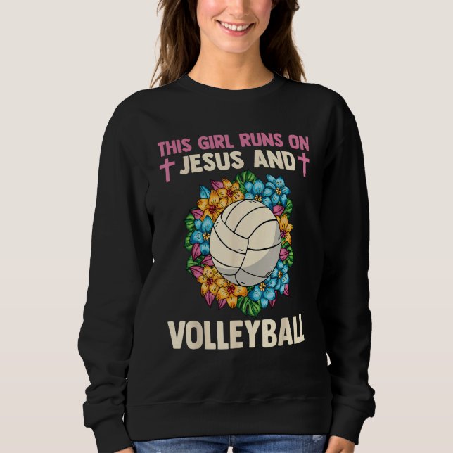 Camiseta Christian Athlete This Girl Runs On Jesus And Voll (Frente)