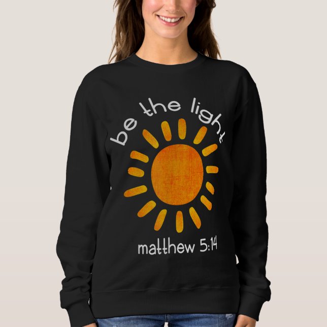 Camiseta Christian Be The Light Scripth Cote (Frente)