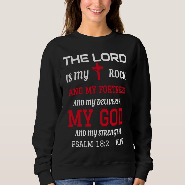 Camiseta Christian Bible Scripture Verse Psalm 182 (Frente)
