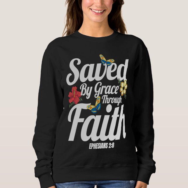 Camiseta Christian Bible Verse Ephesians 28 Flower Butterfl (Frente)