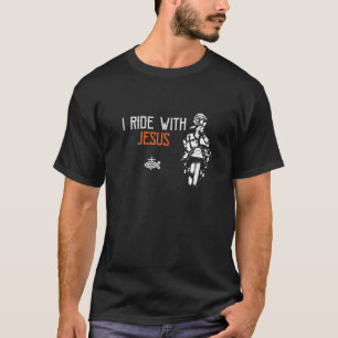 Camiseta Christian Biker - Eu Ando Com Jesus - Motocicleta