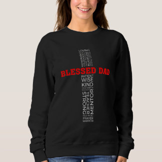 Camiseta Christian Blessed Dad Cross Fathers Day