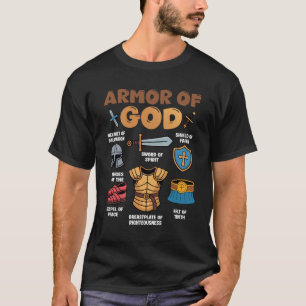 Camiseta Christian Boy Armor Of God Is King Helmet Sh