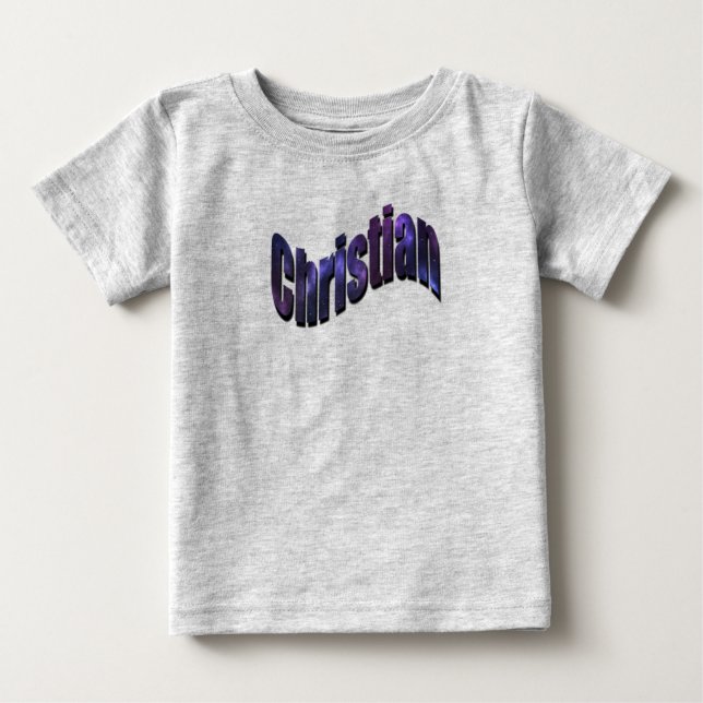 Camiseta Christian, Boys, Name, Logo (Frente)