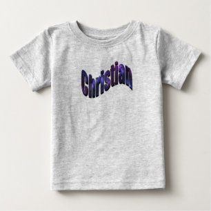 Camiseta Christian, Boys, Nome, Logotipo