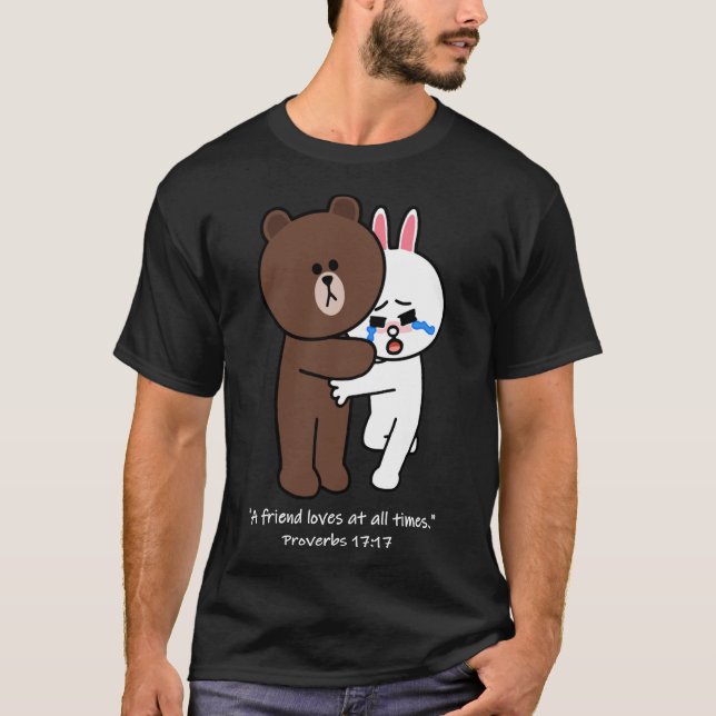 Camiseta Christian Brown Bear Bunny Coelho Cony Coelho Amig (Frente)