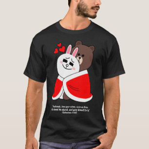 Camiseta Christian Brown Bear Cony Cony Coelho Coelho Marid