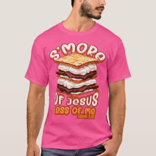 Camiseta Christian Camping Smore Jesus Menos Me Engraçado R