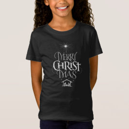 Camiseta Christian Christmas Chalkboard Jesus Cristo Mas