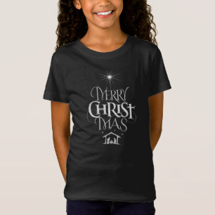 Camiseta Christian Christmas Chalkboard Jesus Cristo Mas