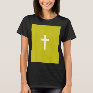 Camiseta Christian Cross Crucifix Green Background Jesus Ev