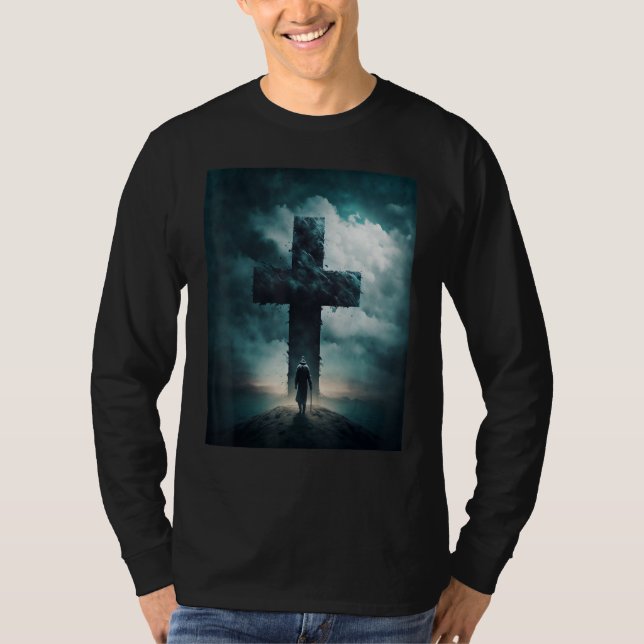 Camiseta Christian Cross Faith and Prayer (Frente)