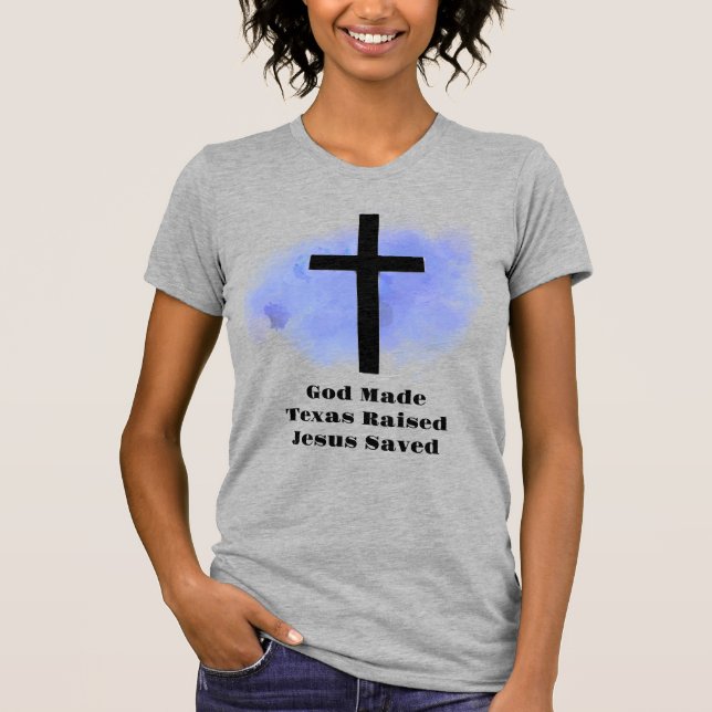 Camiseta Christian Cross, Faith, Texas (Frente)
