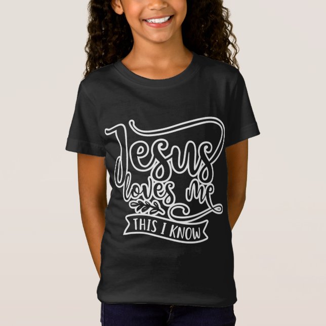 Camiseta Christian Design Jesus Me Ama. Isso Eu Sei (Frente)