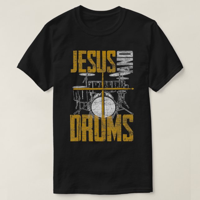 Camiseta Christian Devo Drummer Jesus E Tambores Jesus (Frente do Design)