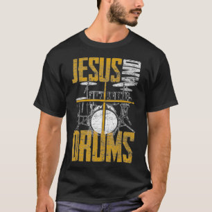 Camiseta Christian Devotee Drummer Jesus E Drum Jesus 