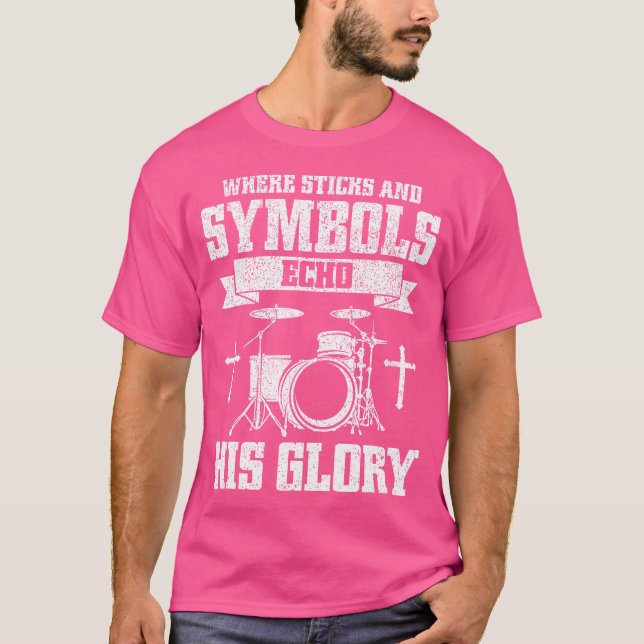 Camiseta Christian Drummer Jesus Drumming Drumming Percussã (Frente)