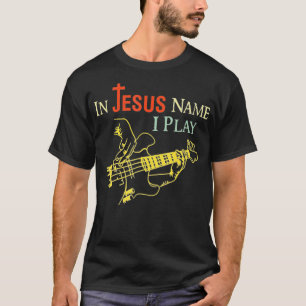 Camiseta Christian Em Nome De Jesus Eu Toco Violão