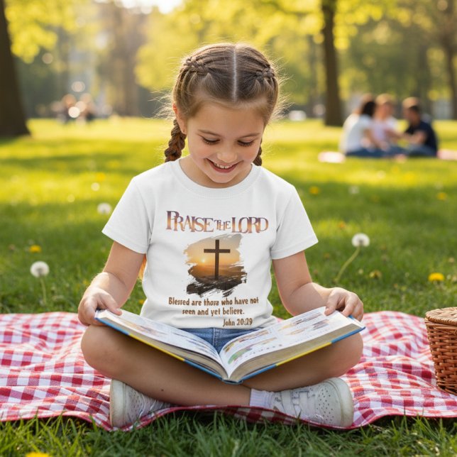 Camiseta Christian Faith - Blessed Are Those Who Believe (Criador carregado)